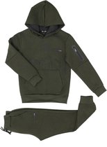 Boomkids - Ensemble jogging Icon délavé - kaki - taille 110/116