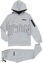 Boomkids - Ensemble jogging Icon délavé - gris - taille 110/116