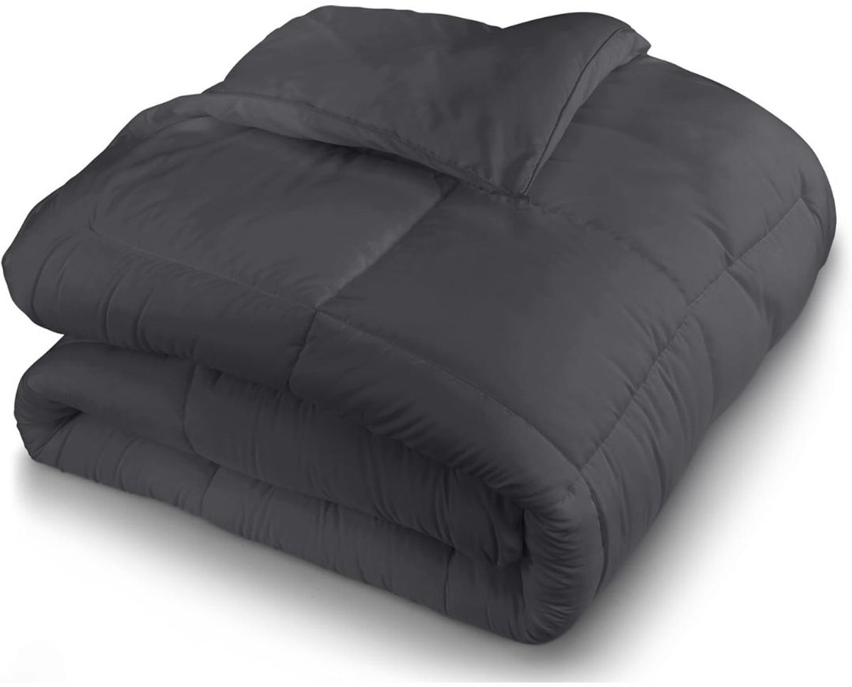 ApexArte® Dekbed 240x220 - 2 Persoons 4 Seizoenen - Wasbaar - Extra Zacht - Grijs