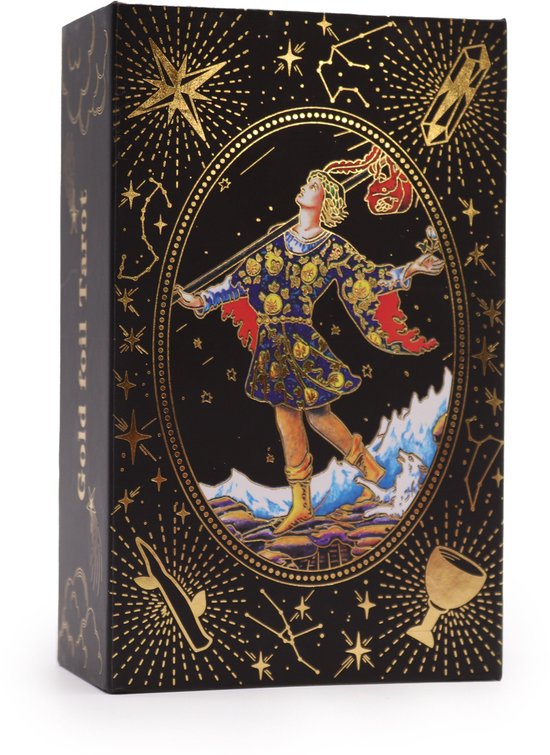 Foto: Goudfolie tarot kaarten set met boek laat de magie beginnen tarotkaarten tarot deck orakelkaarten tarot cards oracle deck tarot kaarten engels met uitleg