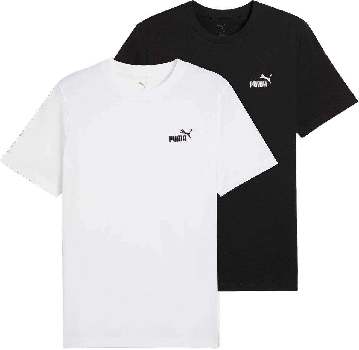 Puma T-shirt ESS Small No. 1 Logo Tee 3XL Set van 2 Zwart