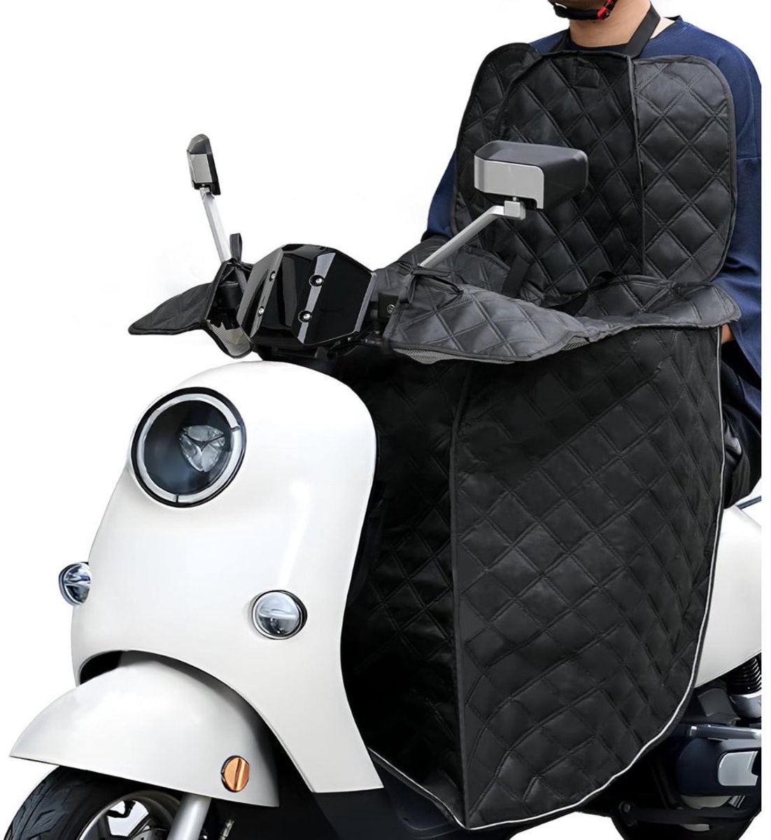 Zylo® Scooter Deken - Beenkleed - Waterdicht - Winddicht - 34x26x10cm - Zwart