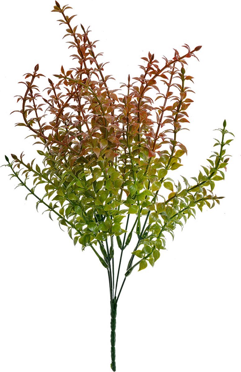 Kunstplanten - Rood- Groen - 40 cm - Zijden bloem - 2 STUKS