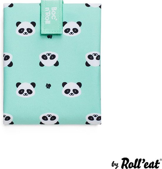 Roll'Eat Boc'n'Roll Foodwrap  herbruikbaar Boterhamzakje - KIDS  Panda