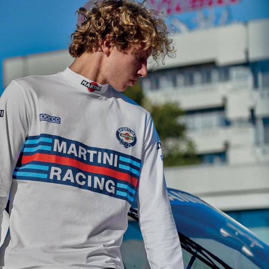 Sparco Sportshirt Longsleeve Martini Racing - wit / m - T-Shirt - 002206MRBI2M van Sparco — afbeelding 4