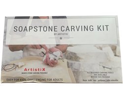 Speksteen set sieraden - complete set met 5 brokjes stenen en materiaal