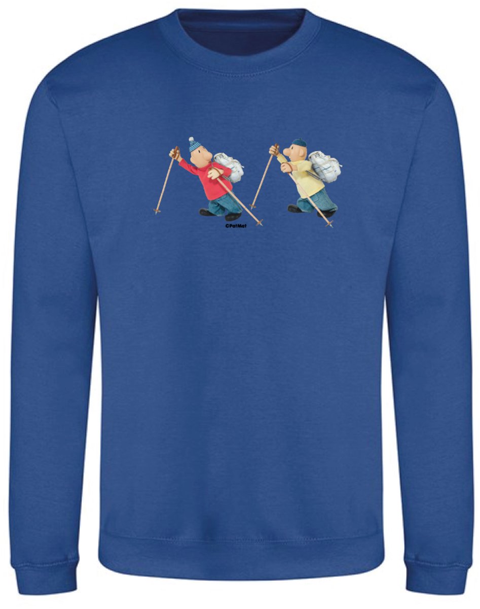 Hingly Crew sweater Buurman & Buurman Kobalt Wandel 7-8 Blauw