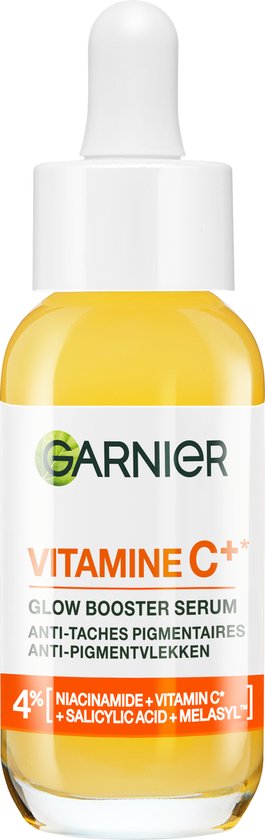 Garnier SkinActive Vitamine C* Anti-Pigmentvlekken Serum - Met Niacinamide en Salicylzuur - Serum Tegen Pigmentvlekken - 30ml