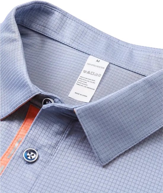 Nivard Golf Shirt Heren - T-shirt - Golfkleding - Golfen - Golf Accessoires - Polo Shirt - Zwart + Grijs + Grijs/Blauw - Maat XXL van Nivard — afbeelding 2