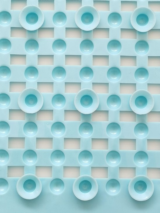 Tapis de bain antidérapant Papillon - bulles Aqua Blue 72x35 cm pvc