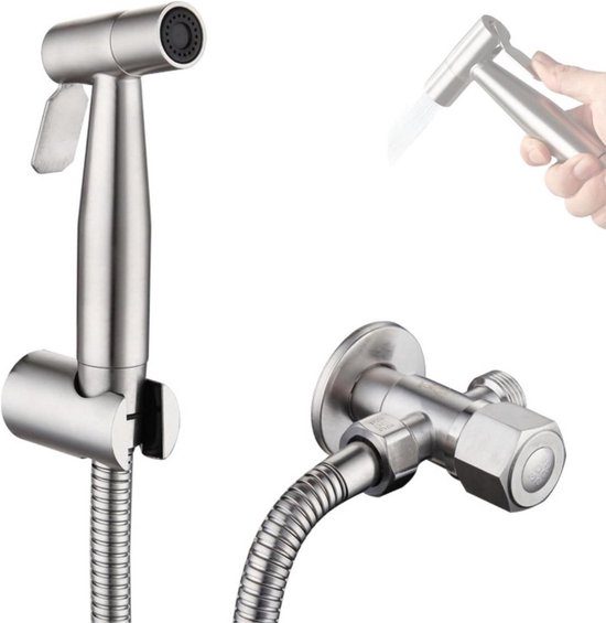 Handheld Toilet Bidet Sproeier Rose Goud, Draagbare Doek Luiersproeier, Massief Messing Douche Set, Badkamer Enkele Koude Bidetkraan Voor Persoonlijke Hygiëne