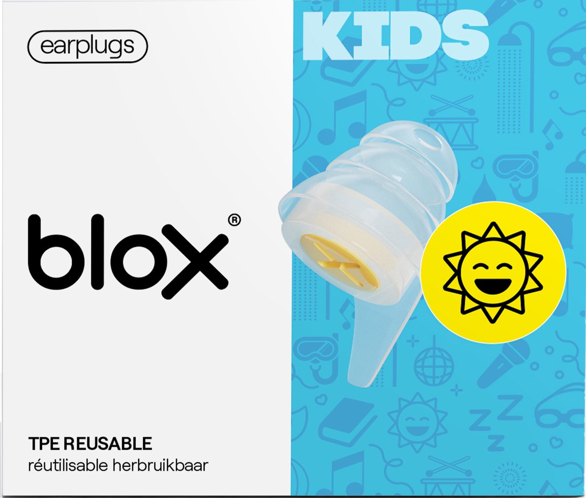 Goedkoopste BLOX Oordoppen Kids - Oordopjes voor Kinderen - Zwemmen - Slaap - Muziek en Festival - Concentratie - 25 dB SNR