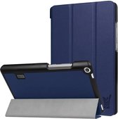 Hoes geschikt voor Huawei T3 7 inch - Smart Book Case Hoesje van iCall - Blauw