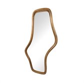 Miroir ondulé en bois de manguier 121x62 cm - Naturel