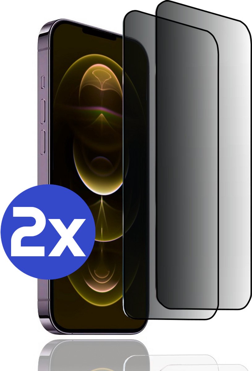 ArmorDrop Privacy Screenprotector Geschikt Voor iPhone 12 Mini - Gehard Glas - 2 Stuks