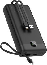 Bol.com Golden Sound Volt Powerbank - 30.000 mAh - Snellader 225W - Powerbanks - USB-C USB-A - Voor 2 apparaten tegelijk opladen... aanbieding