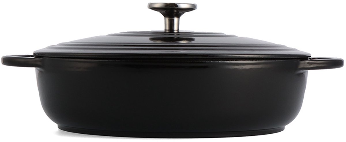 BK Bourgogne Lage Braadpan -  28 cm - Jet Black