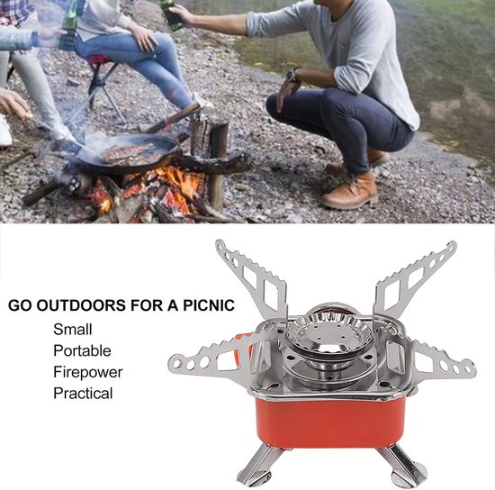 Mini Draagbare Gasverwarming voor Camping - Compacte Tentkachel met Koffer - Ideaal voor Buitenavonturen - Inclusief 2 Gasflessen van MINI — afbeelding 3