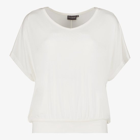 TwoDay dames top met vlindermouwen wit - Maat 3XL