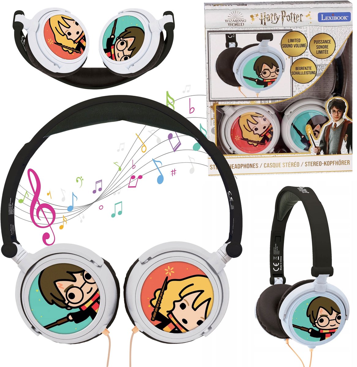 Harry Potter Koptelefoon voor kinderen, over-ear, met draad