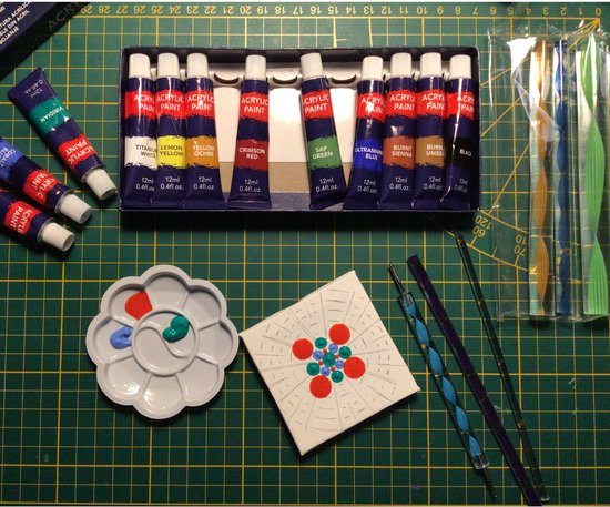 16 Stks Mandala Dotting Tools, Acryl Staven Mandala Schilderen Stippen Pen Set Rotsen Schilderen Klei DIY Nail Art Dotting Supplies
