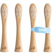 Smyle Opzetborstels voor Smyle E-Brush - Duurzame Keuze, 88% Minder Plastic - Zachte Haren - Bamboe - 4 Stuks