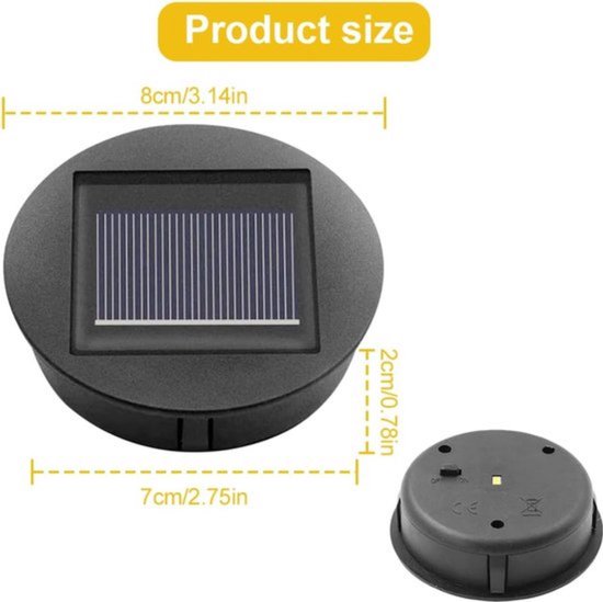 Solar tafellamp - Terras verlichting solar - tuinverlichting solar - USB