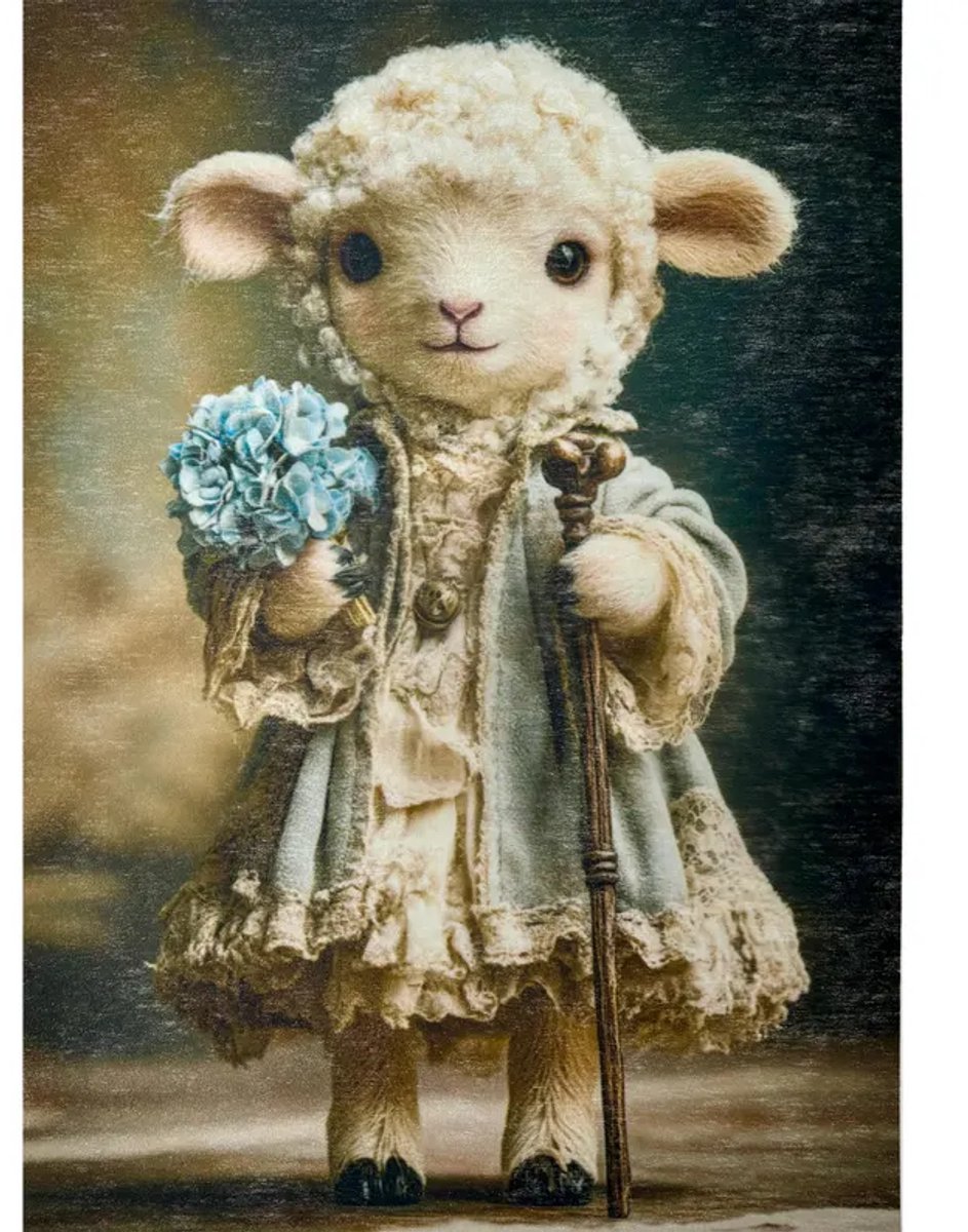 Redesign - Decoupage Fiber Paper A3 - Shepherd's Cottage Charm