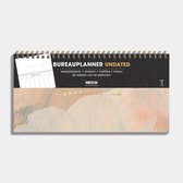 Hobbit - Bureauplanner Undated - 1 week op 1 pagina - Deskplanner - Weekplanner - Harde Kaft - (15 x 27,5 cm) - Verfstructuur Aardetinten