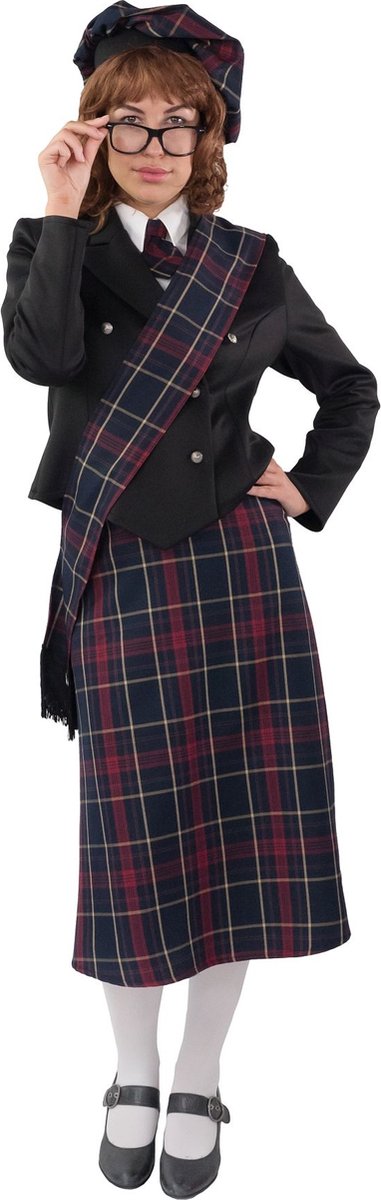 Schotse Verkleedset Dames Deluxe 4-delig - Maat 50-52