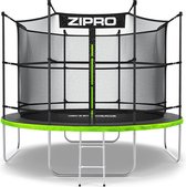 Zipro® Jump Pro Tuintrampoline 10FT Ø312cm met binnennet - Trampoline Voor Buiten - Afsluitbaar Veiligheidsnet - UV-bestendig vervangend net - max. belasting tot 150 kg - Corrosiebestendig - Snelle en eenvoudige montage