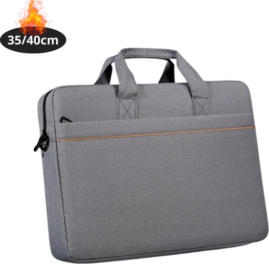 Sacoche antichoc pour ordinateur portable Livano - Housse pour ordinateur portable - Sac à dos - Sac à bandoulière - Sacoche pour ordinateur portable - Sac de bureau - Femme et homme - Grijs