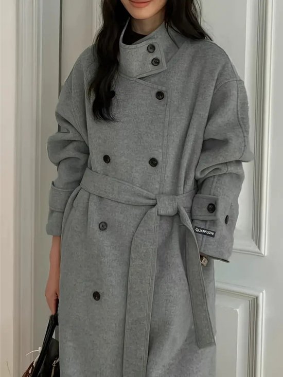 Bovista Manteaux Femme - Mi-manteau - Veste - Manteau tailleur - Trench-coat - Pardessus - Pardessus - Hiver - Grijs - S