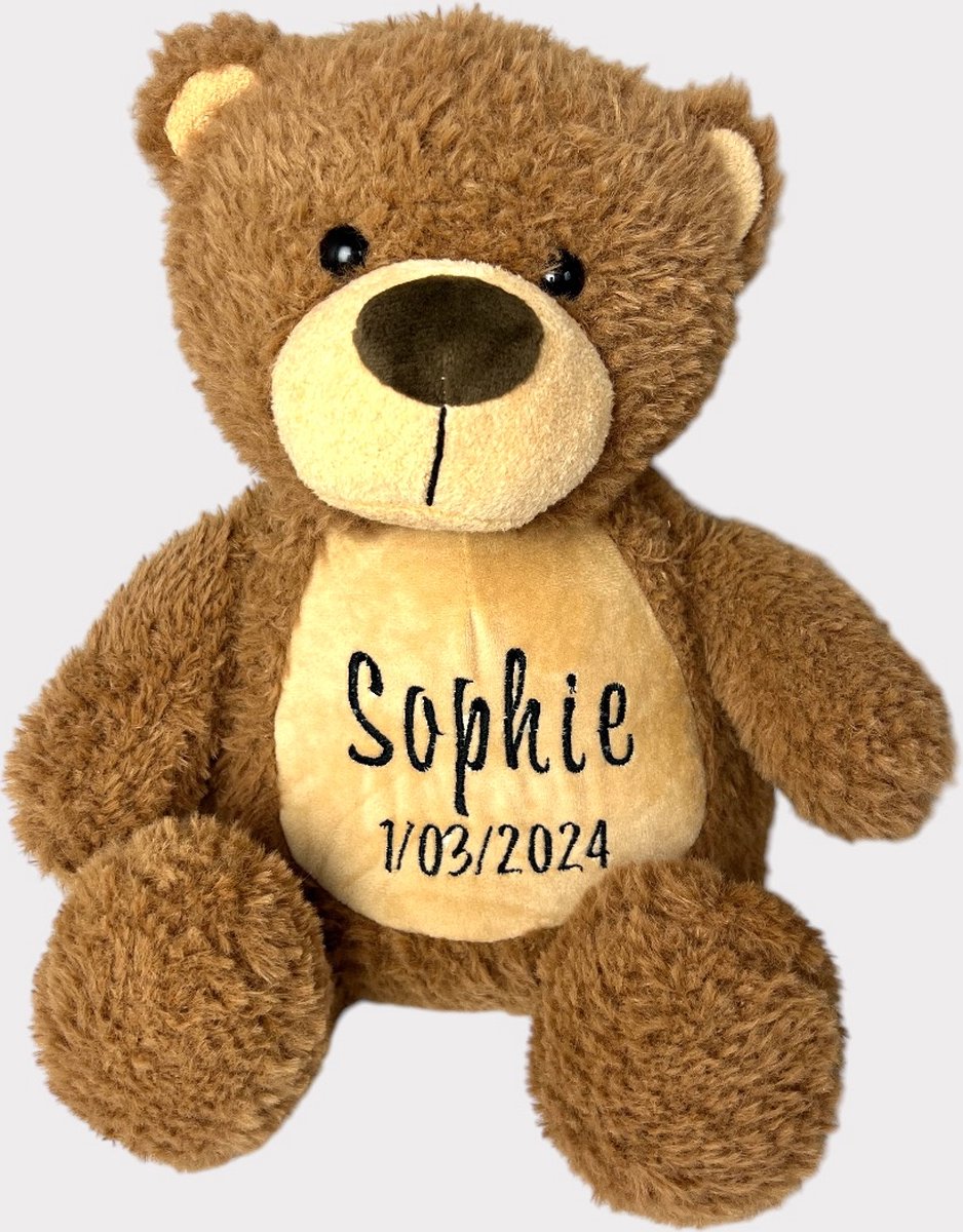 Mumbles Kinderen/Kinderen Zippie Teddybeer Zacht Pluche Stuk Speelgoed (Midden-Bruin)
