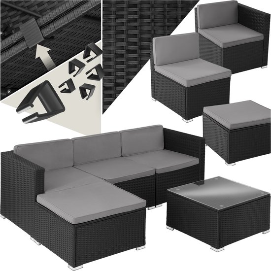 tectake® – Wicker loungeset Lignano
