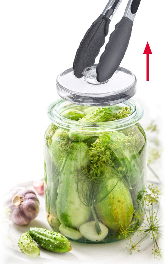 Westmark Gewichten voor fermentatie – set van 4 glazen gewichten voor fermentatie, accessoires voor fermentatie – glas, Ø 7cm