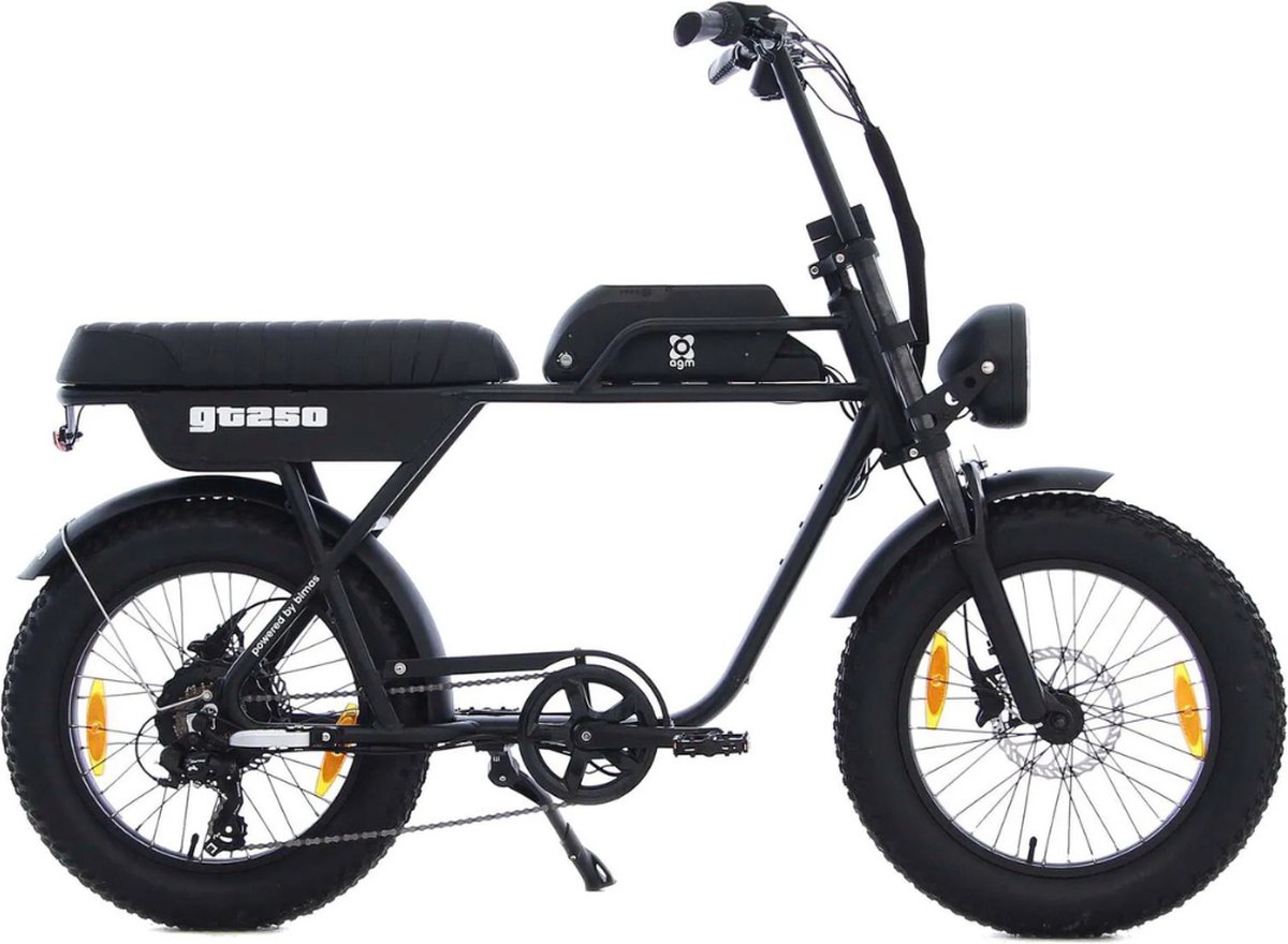 AGM GT250 - Fatbike - 12.8Ah - Zwart - Hydraulische remmen - AGM - €1.089,00