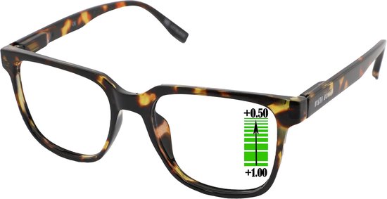 Lunettes de lecture Vista Bonita Cubo Multifocal- Hub Havanna-+0.50-+1.00