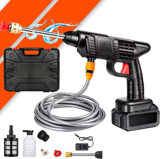 Aqua2go GD73 Mobiele hogedrukreiniger - hogedrukspuit - Li-Ion accu - 17 liter - 3-9 bar | Hevu Tools