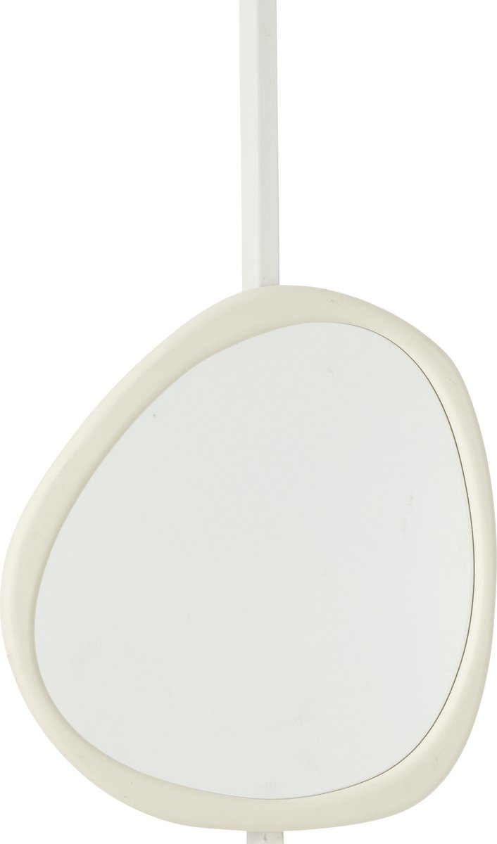 J-Line spiegel Moderna - glas - Ø 80 cm Wit