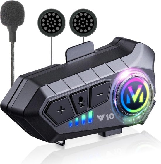 Casque Moto Casque - Bluetooth - Interphone - Etanche