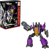 Figurine d'action de classe Voyager de la série Studio Transformers : War for Cybertron de Hasbro Édition Gamer Skywarp 16 cm