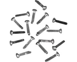 36x Splitpennen zilverkleurig - in doosje - Splitpennen/hobbymaterialen - knutselen - vastmaken - metaal