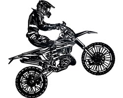 Crossmotor wanddecoratie - motor - dirtbike - Houten wanddecoratie - KTM Crossmotor wandbord - Mancave - Decoratie - Muurdecoratie - Crossmotor