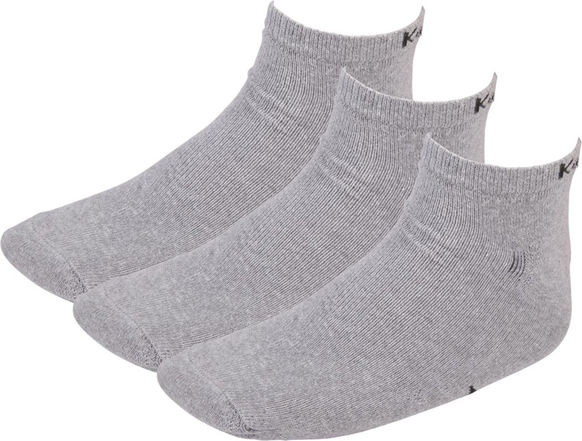 3 paar Kappa sneaker sokken . 35 46 unisex korte sokken Grijs