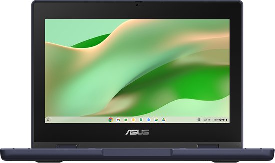 ASUS Chromebook CR11 Flip CR1104FGA-NS0011 Intel® N N100 29,5 cm (11.6") Touchscreen HD 4 GB LPDDR5-SDRAM 32 GB eMMC Wi-Fi 6 (802.11ax) ChromeOS US International Grijs - ASUS - Hoofdafbeelding