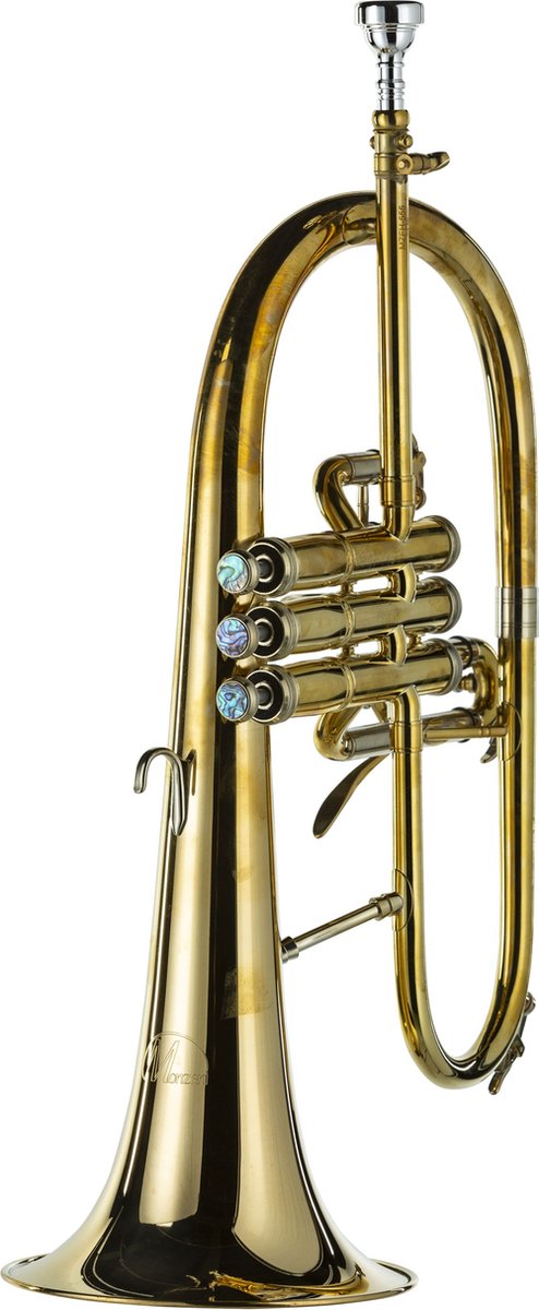 Monzani MZFH-555RW Bb-Flügelhorn unlackiert - Pompventiel flügelhorn