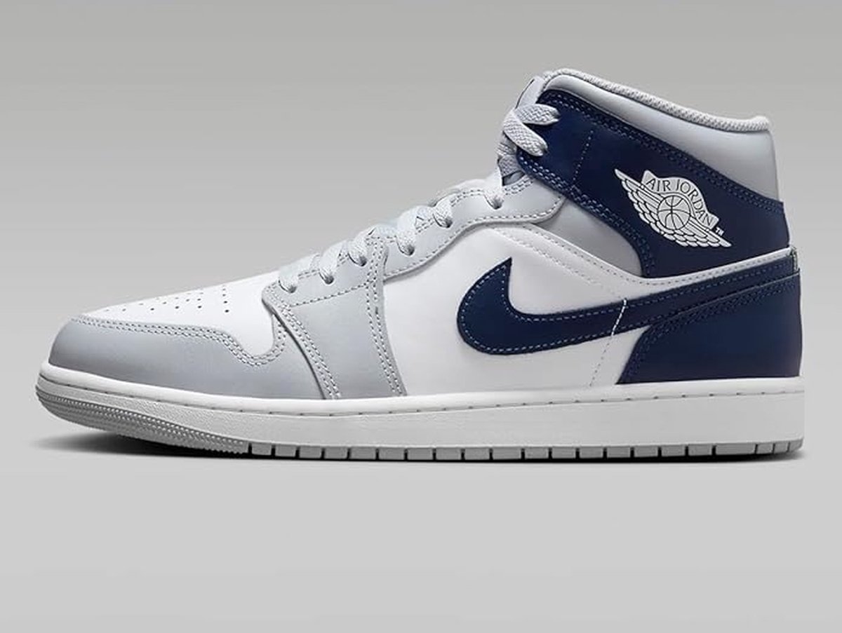 Nike Nike Air Jordan 1 Mid “” Midnight “” Sneakers Heren Wit