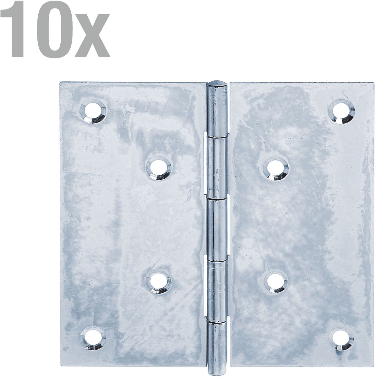 Scharnier 10x Alberts verzinkt 100x100x1,25mm Meubelscharnier Hoekscharnier Tafelscharnier