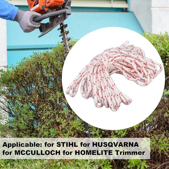 Startkoord 3 mm voor, Grasmaaier, Vlinder, Trilspaan, Trilplaat